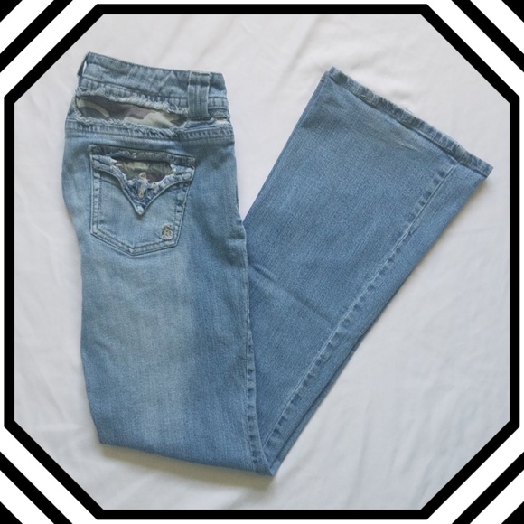 Seductions Denim - Seductions Boot Cut Jeans w/ Camo Accent